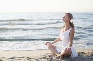 Yoga am Strand