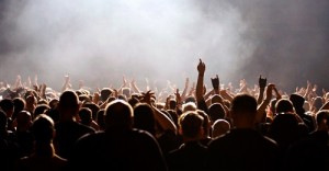 Zuschauermenge auf einem Festival